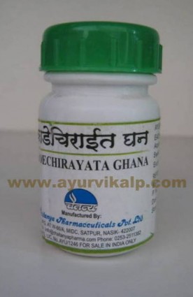 Chaitanya, KADECHIRAYATA GHANA, 60 Tablet, (Swertia Chirata)